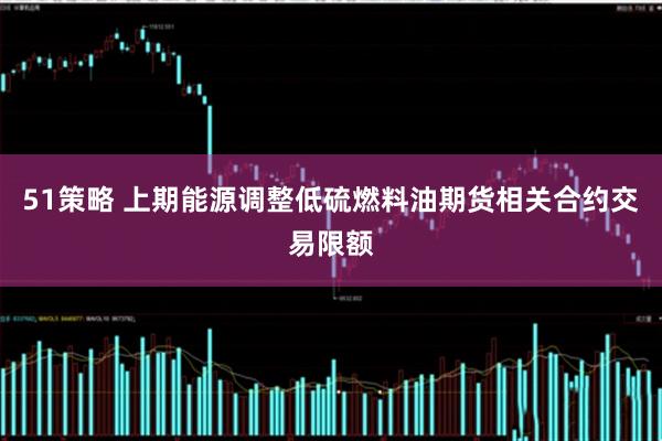 51策略 上期能源调整低硫燃料油期货相关合约交易限额