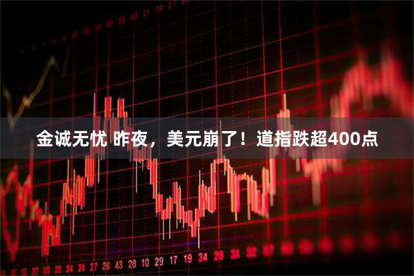 金诚无忧 昨夜，美元崩了！道指跌超400点