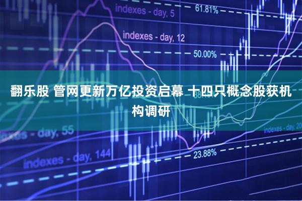 翻乐股 管网更新万亿投资启幕 十四只概念股获机构调研