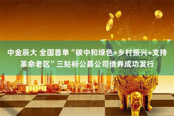 中金辰大 全国首单“碳中和绿色+乡村振兴+支持革命老区”三贴标公募公司债券成功发行