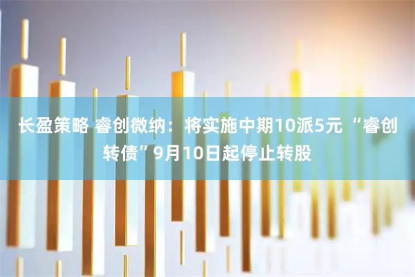 长盈策略 睿创微纳：将实施中期10派5元 “睿创转债”9月10日起停止转股
